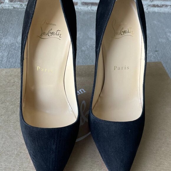 Christian Louboutin So Kate 120 Black Suede Pointed-Toe Pump - Picture 10 of 13